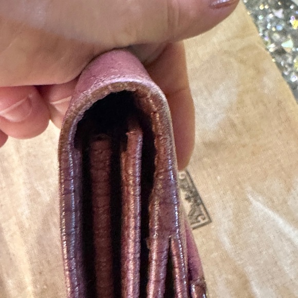 Gucci Horse Bit Portemonnaie Coral Leather Wallet. - Picture 12 of 13